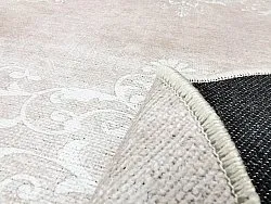 Rund matta - Santi (beige/vit)