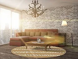 Rund matta - Levie (beige)