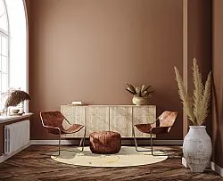 Rund matta - Vieste (beige/guld)