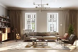 Wiltonmatta - Castello (beige/vit)
