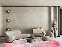 Rund matta - Perugia (rosa)