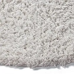 Rund matta - Combarro Solid Cotton Shaggy (creme)