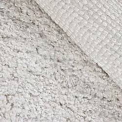 Rund matta - Combarro Solid Cotton Shaggy (creme)