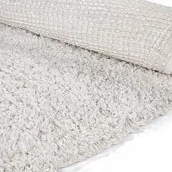 Rund matta - Combarro Solid Cotton Shaggy (creme)