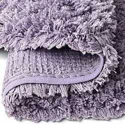Rund matta - Combarro Solid Cotton Shaggy (ljuslila)