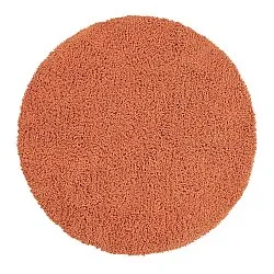 Rund matta - Combarro Solid Cotton Shaggy (ljusorange)