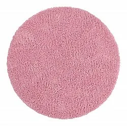 Rund matta - Combarro Solid Cotton Shaggy (ljusrosa)