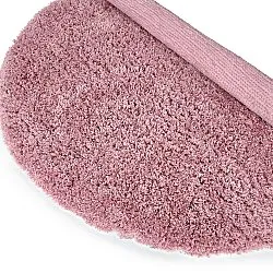 Rund matta - Combarro Solid Cotton Shaggy (ljusrosa)