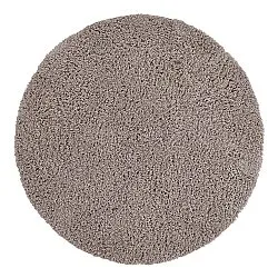 Rund matta - Combarro Solid Cotton Shaggy (taupe)