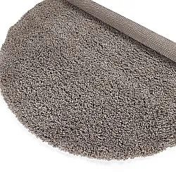 Rund matta - Combarro Solid Cotton Shaggy (taupe)