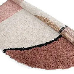 Rund matta - Perast Natural Cotton Shaggy (multi)