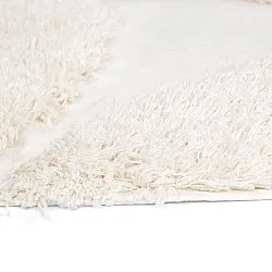 Rund matta - Sivota Natural Cotton Shaggy (offwhite)
