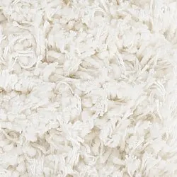 Rund matta - Sivota Natural Cotton Shaggy (offwhite)
