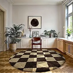 Runda mattor - Albi (brun/beige)