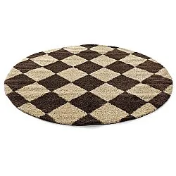 Runda mattor - Albi (brun/beige)