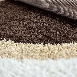 Runda mattor - Alsace (beige/vit/brun)