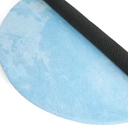 Runda mattor - Aranga Super Soft Fur (ljusblå)