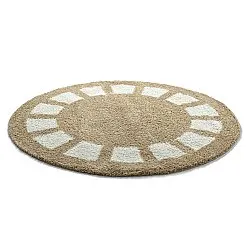 Runda mattor - Asilah (beige/vit)