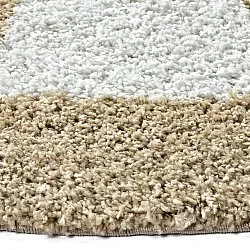 Runda mattor - Asilah (beige/vit)