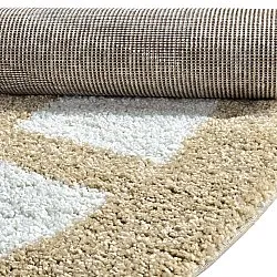 Runda mattor - Asilah (beige/vit)