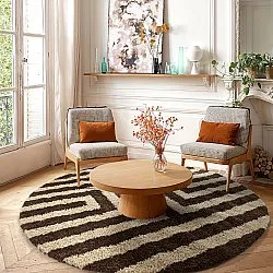 Runda mattor - Imilchil (beige/brun)