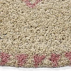 Runda mattor - Tiznit (beige/rosa)