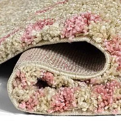 Runda mattor - Tiznit (beige/rosa)