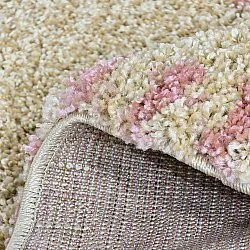 Runda mattor - Tiznit (beige/rosa)