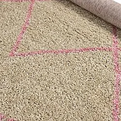 Runda mattor - Tiznit (beige/rosa)