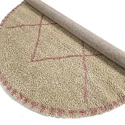 Runda mattor - Tiznit (beige/rosa)