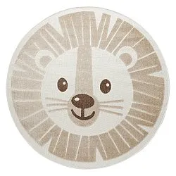 Rund Barnmatta - Kind Lion (creme)