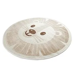 Rund Barnmatta - Kind Lion (creme)