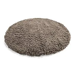 Rund matta - Aliste Wool Shaggy (brun)