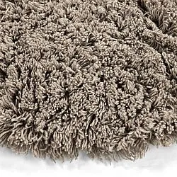 Rund matta - Aliste Wool Shaggy (brun)