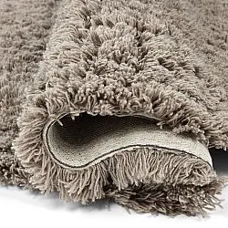 Rund matta - Aliste Wool Shaggy (brun)