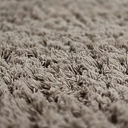 Rund matta - Aliste Wool Shaggy (brun)