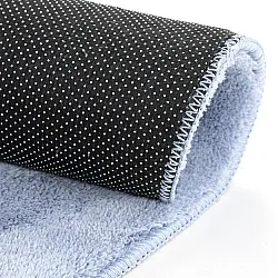Runda mattor - Aranga Super Soft Fur (stålblå)