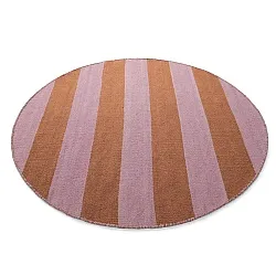 Rund matta - Garine (orange/rosa)