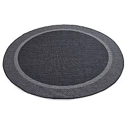 Rund matta - Indoor/Outdoor Alta (antracit)