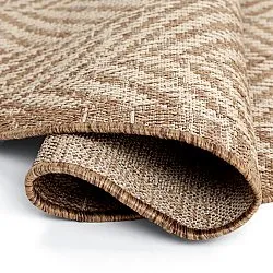 Rund matta - Indoor/Outdoor Donora (brun)