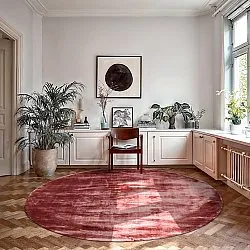 Rund matta - Jodhpur Special Luxury Edition (vinröd)