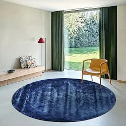 Rund matta - Jodhpur Special Luxury Edition Viskos (blå)