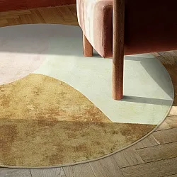 Rund matta - Lazio (beige/rosa)