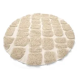 Rund matta - Otranto Natural Cotton Shaggy (offwhite)