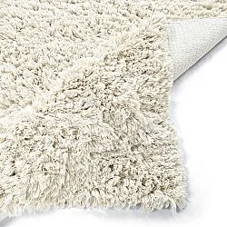 Ryamatta - Fassale Hand Woven Wool Shaggy (vit)