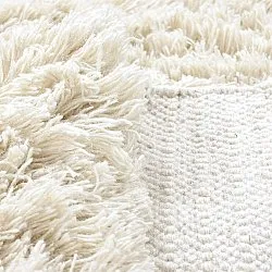 Ryamatta - Fassale Hand Woven Wool Shaggy (vit)