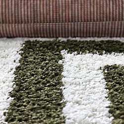 Ryamattor - Imilchil (vit/grön)