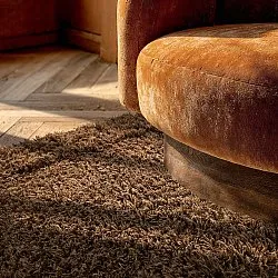 Ryamatta - Melilla Hand Woven Wool Shaggy (brun)