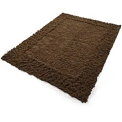 Ryamatta - Melilla Hand Woven Wool Shaggy (brun)