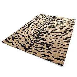 Ryamatta - Zebra Tufted Wool Premium (beige/svart)